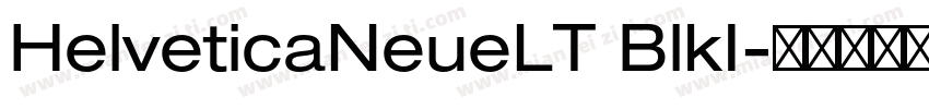HelveticaNeueLT BlkI字体转换